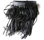 Long Faux Leather Fringe Tassel Waist Belt