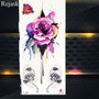 Purple Rose Water Transfer Tattoo Stickers