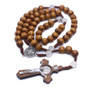 Round Bead Catholic Rosary Necklace