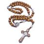 Round Bead Catholic Rosary Necklace