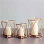 Nordic Style Wrought Iron Geometric Candle Holders