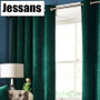 High Shading Luxury Velvet Blackout Windows Curtain Drape Panel For Living Room Bedroom Interior Home Decoration Solid Color