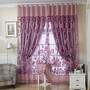 TopFinel luxury jacquard shade tulle for window sheer curtains for living room bedroom kitchen blinds windows treatments fabric