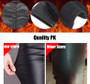 Leather Winter leggings Velvet Women High Waist