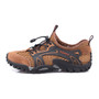 Summer Breathable Men Hiking Shoes Suede + Mesh Outdoor Sneakers