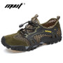 Summer Breathable Men Hiking Shoes Suede + Mesh Outdoor Sneakers