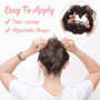 Stylish Hair Scrunchies Synthetic Hair Extensions