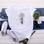 Women T Shirts Fashion Print Short Sleeve Summer Cotton
