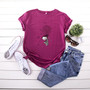 Women T Shirts Fashion Print Short Sleeve Summer Cotton