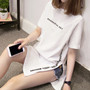 WONDERFUL DAY Print Long T shirts Summer Women