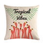 Tropical Flamingo Cotton Linen Throw Pillow Case Cushion Cover Home Decor