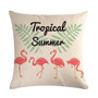 Tropical Flamingo Cotton Linen Throw Pillow Case Cushion Cover Home Decor