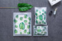 Transparent Plant Cosmetic Bag Travel Makeup Case Women Zipper