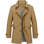 2020 Autumn/winter Trench Coat Men Jackets Casual Outwear Windbreaker Jacket With Plush Insided Long Winter Coats Large Size 5XL