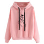 Plus Size Pullovers Girls Long Sleeve Hoodies Autumn Spring Cute Women Sweatshirt And Hoody Ladies Hooded Love Printed Casual