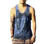 Grey Men Tank Top Casual Fitness Singlets Brand Mens Sleeveless Gasp Hip Hop Vest Elephant Print Cotton undershirt 2020