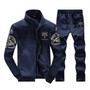 EU SIZE Men Tracksuit Set Running Sports Fitness Sportswear Male 2 Pieces Sweatshirt+pant Mens Clothing Chandal Hombre Plus Size