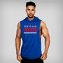 Men Bodybuilding Stringer Hoodie Tank top Workout Singlet Fitness Sleeveless Shirt
