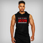 Men Bodybuilding Stringer Hoodie Tank top Workout Singlet Fitness Sleeveless Shirt