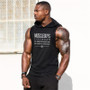 Sleeveless Shirt with hoody Clothing Fitness Men Bodybuilding stringer tank tops Hoodies singlets