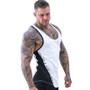 Men Bodybuilding Tank Tops Gym Workout Fitness Cotton Sleeveless shirt Running Clothes Stringer Singlet Male Summer Casual Vest