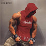 Gym winer Brand clothing Bodybuilding hoodie Shirt Fitness Men Tank Top Muscle Vest Stringer Undershirt Hooded vest TankTop
