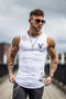GYMOHYEAH NEW Summer fashion gyms tank top hole bodybuilding stringer tank top men fitness vests muscle guys sleeveless vest