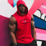 Mens Cotton Hoodie Sweatshirts fitness clothes bodybuilding tank top men Sleeveless Tees