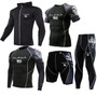 Men Compression Sports Suits Quick Dry Running Sets Sports Joggers Training Fitness Tracksuits