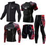 Men Compression Sports Suits Quick Dry Running Sets Sports Joggers Training Fitness Tracksuits