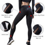 CHRLEISURE Solid High Waist Fitness Legging Women Heart Workout Leggins Fashion Mesh