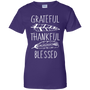 Grateful Thankful Blessed Feather T-Shirt