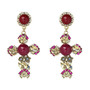 Boho Style Elegent Cross Drop Earrings