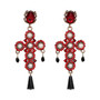 Boho Style Elegent Cross Drop Earrings