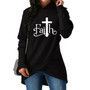 Casual Faith Sweatshirt Hoodie For Women's