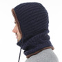 2-in-1 Stylish Winter Knitted Beanie Hat and Men Scarf