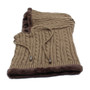 2-in-1 Stylish Winter Knitted Beanie Hat and Men Scarf