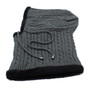 2-in-1 Stylish Winter Knitted Beanie Hat and Men Scarf