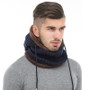 2-in-1 Stylish Winter Knitted Beanie Hat and Men Scarf