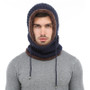 2-in-1 Stylish Winter Knitted Beanie Hat and Men Scarf