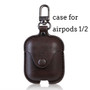 Luxury Soft For Apple Airpods Case Accessories Luxury Leather Case For AirPods 2 pro Earphone 3 Black Cover With Keychain hook