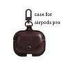 Luxury Soft For Apple Airpods Case Accessories Luxury Leather Case For AirPods 2 pro Earphone 3 Black Cover With Keychain hook