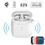 Qi Wireless Charger Soft Silicone Case Earphones for Apple Airpods 2 1 Bluetooth Wireless Earphone Protective Skin Cover Box