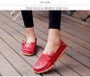 Women's Casual Genuine Leather Shoes Woman Loafers Slip-On Female Flats Moccasins Ladies Driving Shoe Cut-Outs Mother Footwear