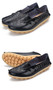 Women's Casual Genuine Leather Shoes Woman Loafers Slip-On Female Flats Moccasins Ladies Driving Shoe Cut-Outs Mother Footwear