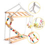 Bird Toy Wooden Rainbow Bridge Steps Stairs Climbing