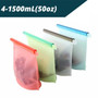 1500ml&1000ml Reusable Silicone Food Storage Bags