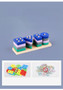 Small Mini Size Wooden Toy Building Blocks Early Learning Educational Toys Color Shape Match