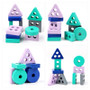 Small Mini Size Wooden Toy Building Blocks Early Learning Educational Toys Color Shape Match