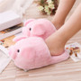 Winter Women Warm Indoor Slippers Pink Pig Cute Women's Soft Furry Plush Woman Comfort House Shoes